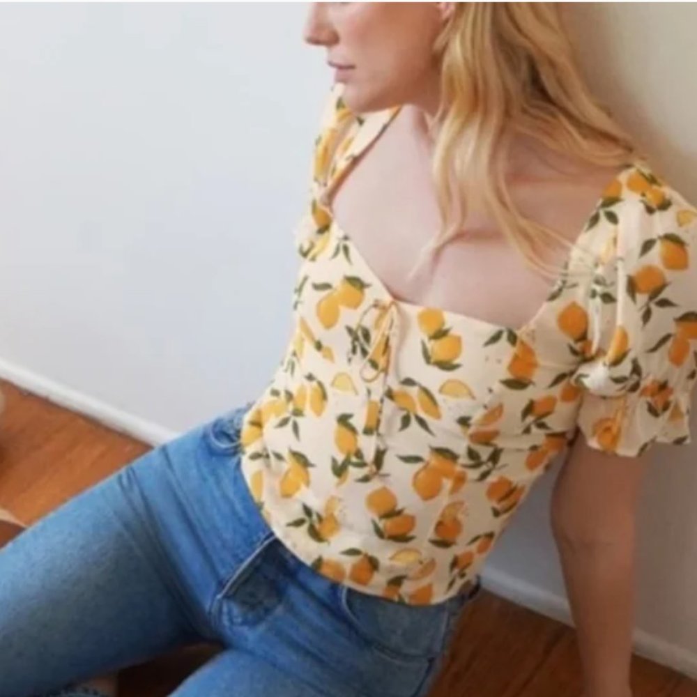 Reformation Delevan Top in Lemonade NYT